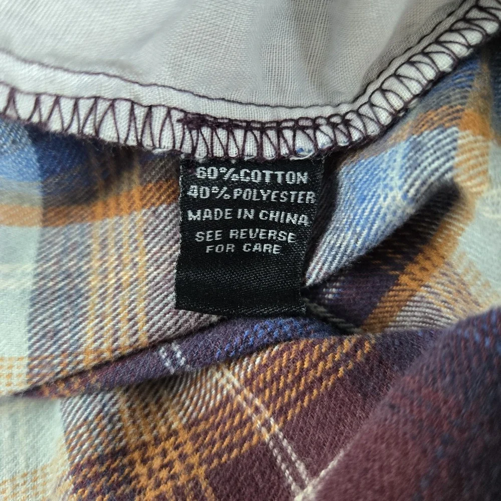 Fifty7 By Jacks Surfboards Shorts Mens Small 26x7 Blue‎ Burgundy Plaid Flannel